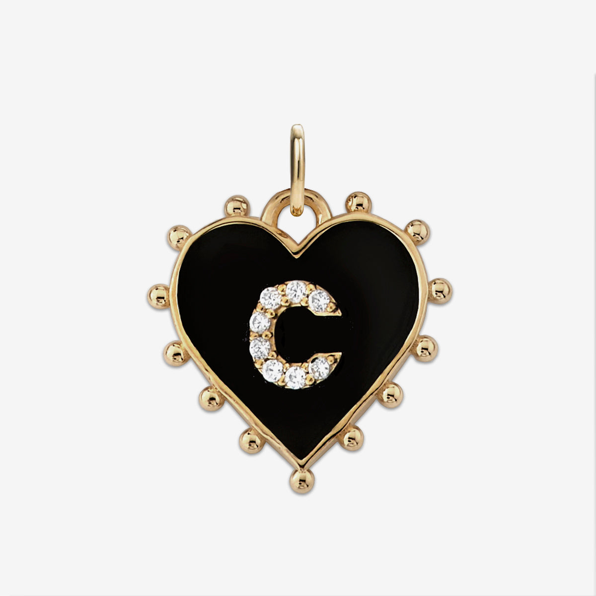 INITIAL HEART CHARM