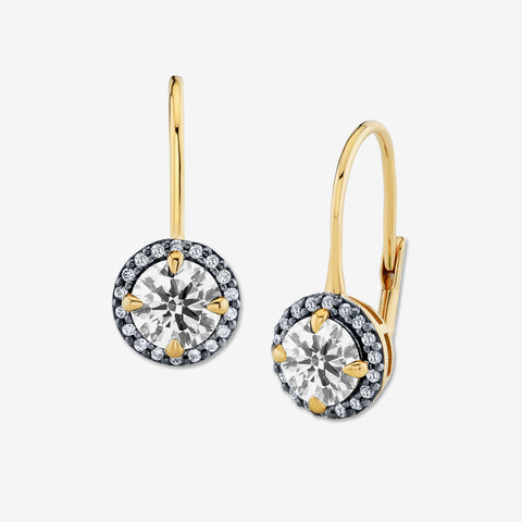 CELESTE EARRINGS / LAB WHITE SAPPHIRE