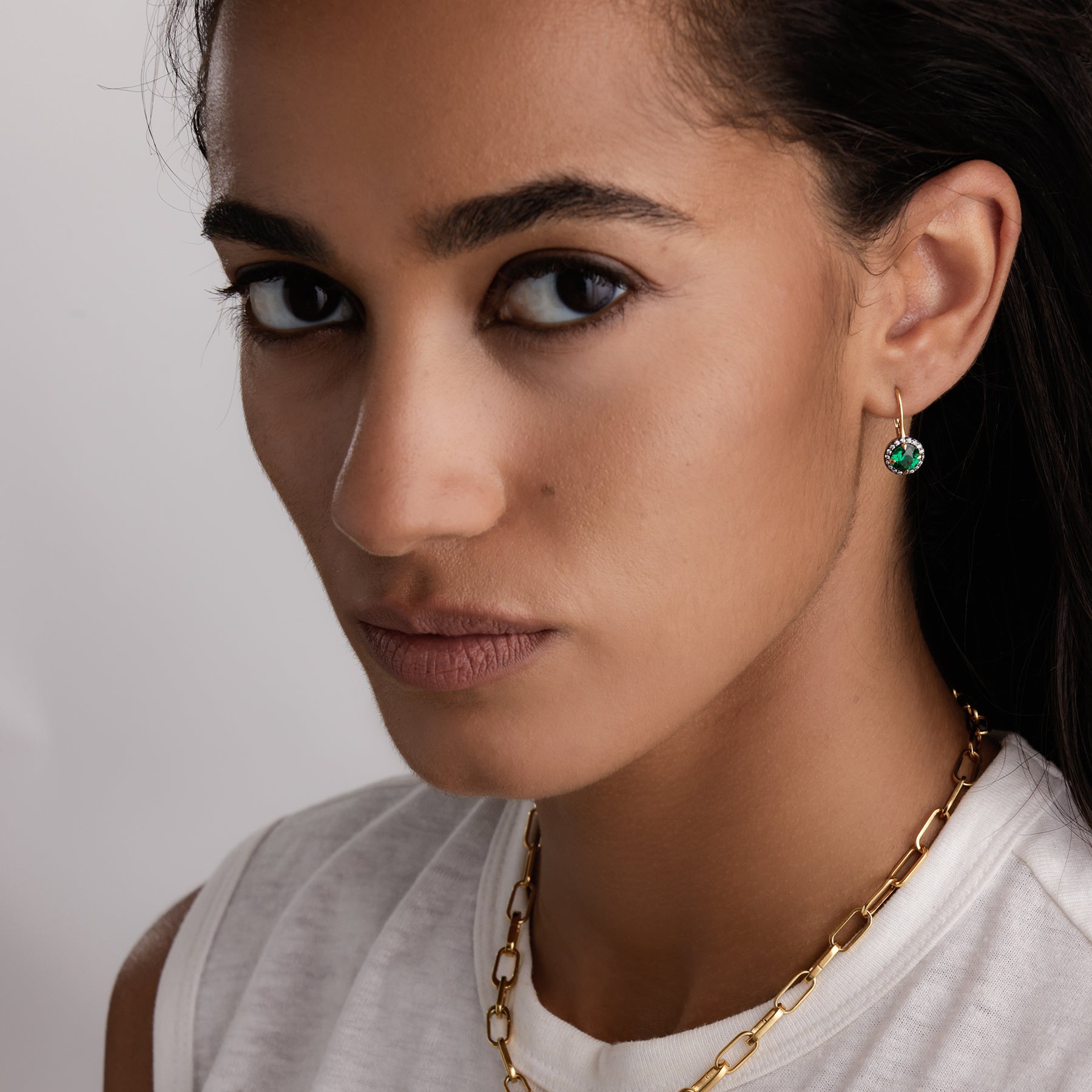 CELESTE EMERALD EARRINGS