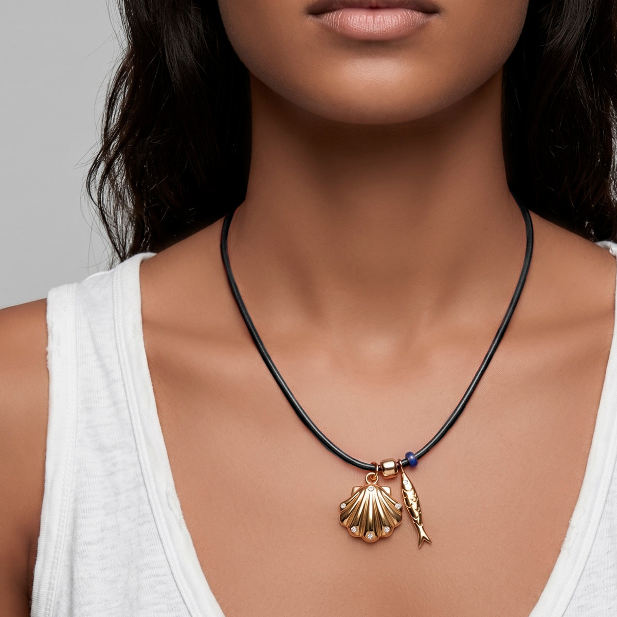 THE CORSICA NECKLACE / BLACK-2