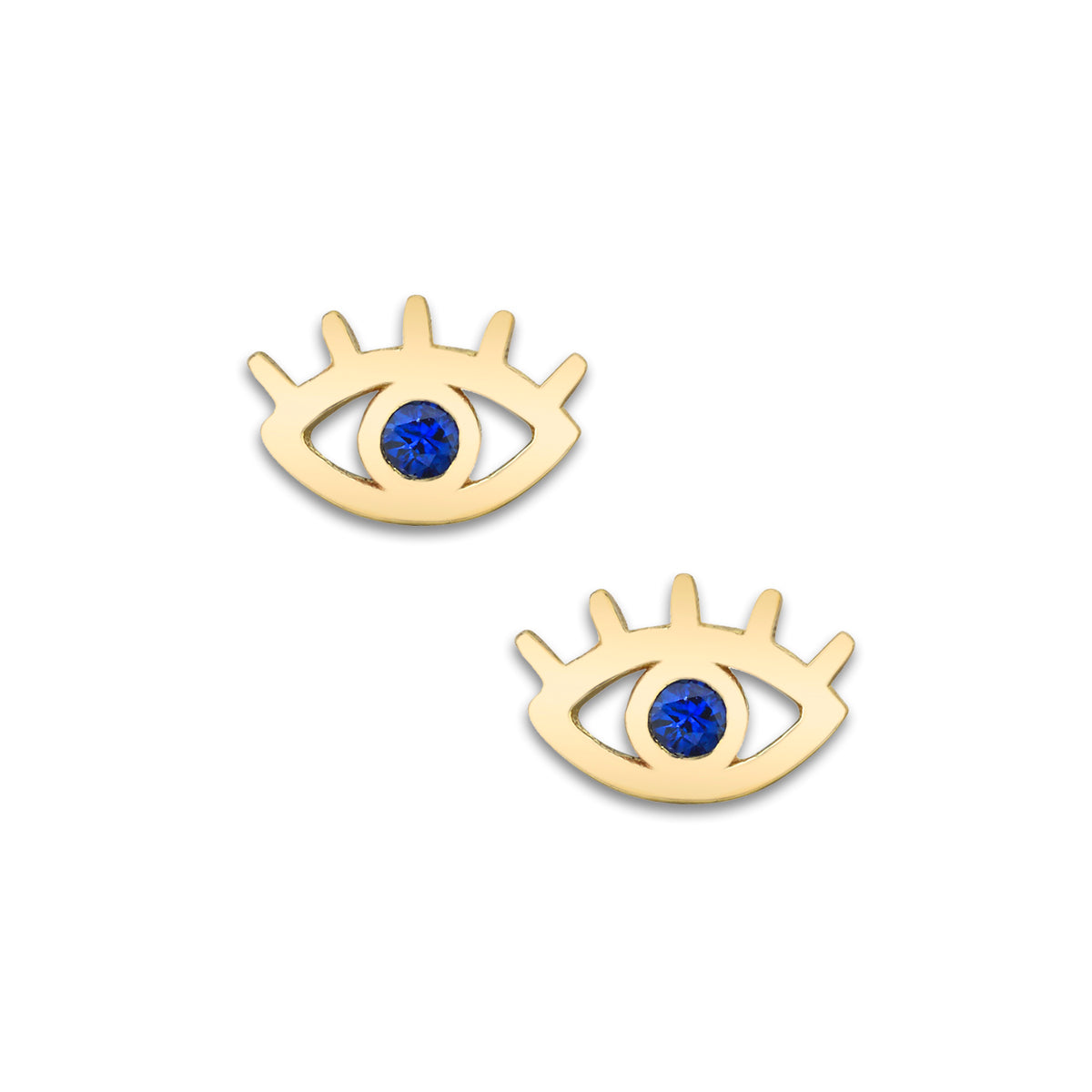 EVIL EYE STUD / SAPPHIRE-3