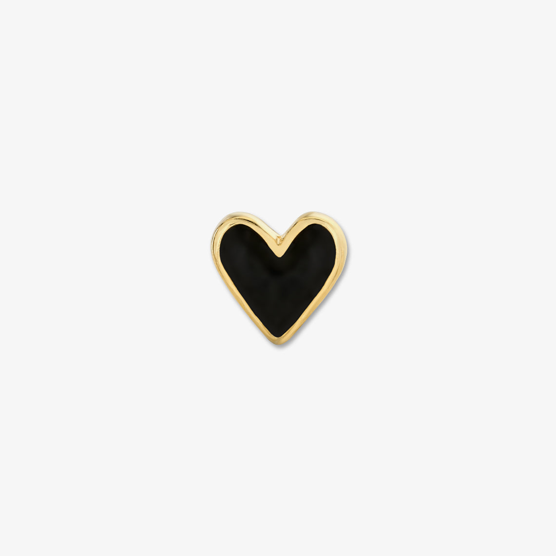 HEART STUD / BLACK