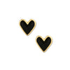 BLACK HEART STUD