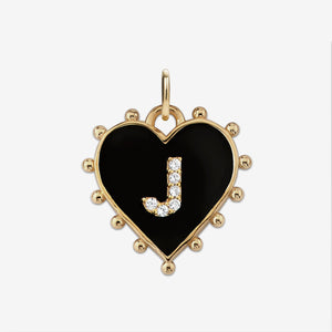 INITIAL HEART CHARM