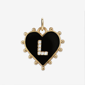 INITIAL HEART CHARM