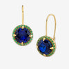 LUNAR EARRINGS / LAB BLUE SAPPHIRE