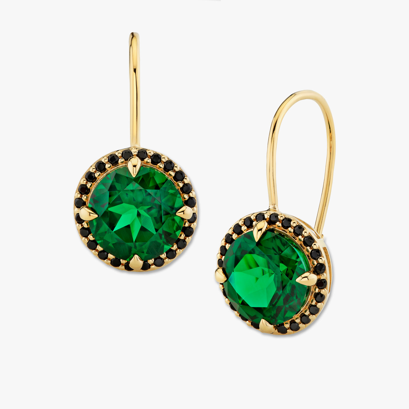 LUNAR EARRINGS / NANO EMERALD