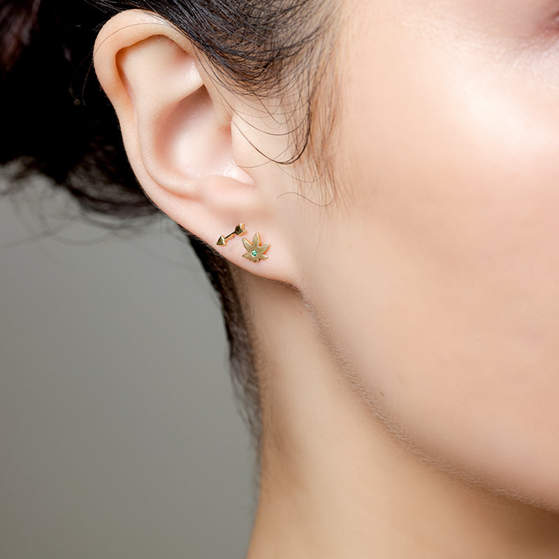 MARY JANE STUD / EMERALD-2