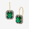 MOJAVE EARRINGS / LAB GREEN EMERALD