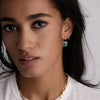 MOJAVE EARRINGS / LAB GREEN EMERALD