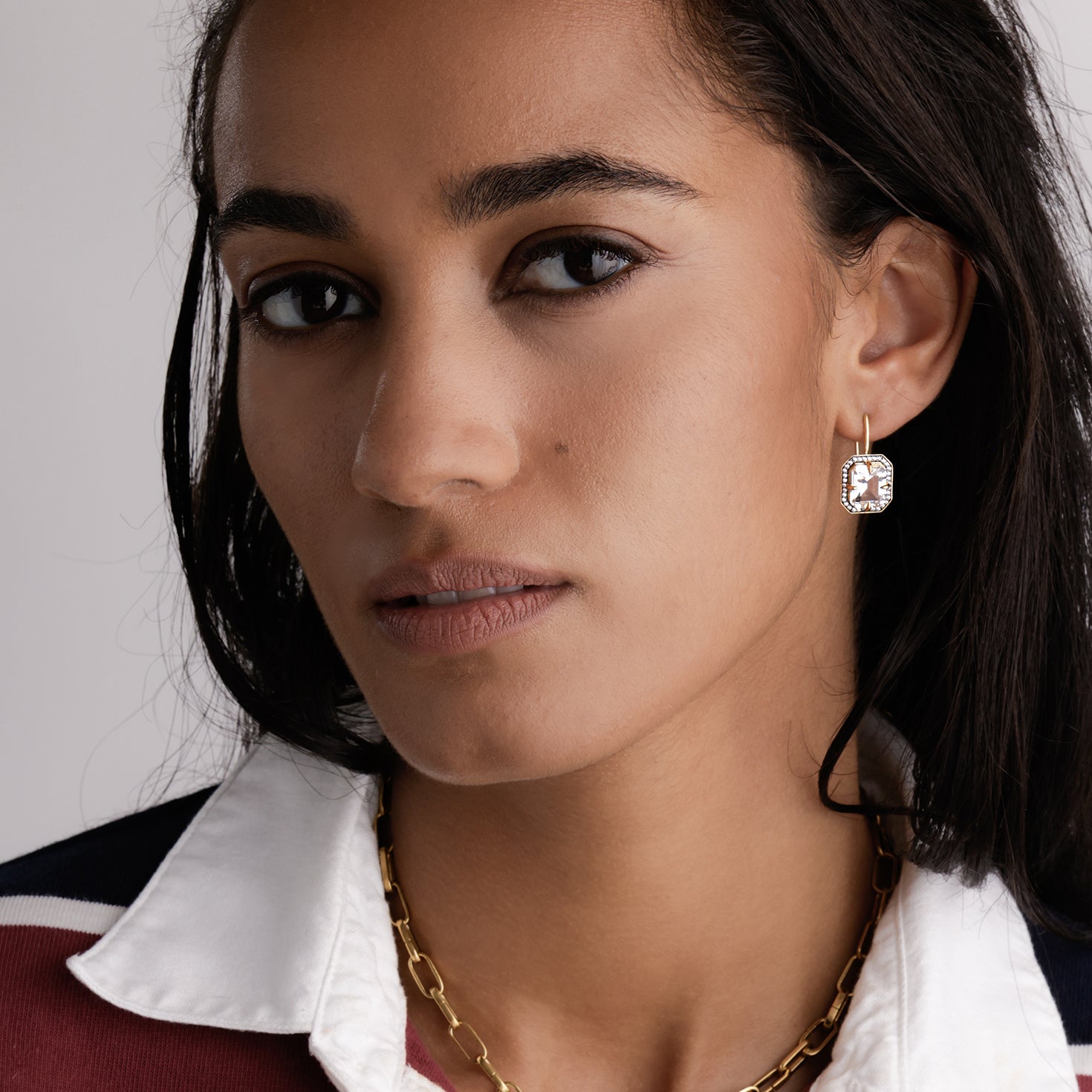 MOJAVE EARRINGS / LAB WHITE SAPPHIRE