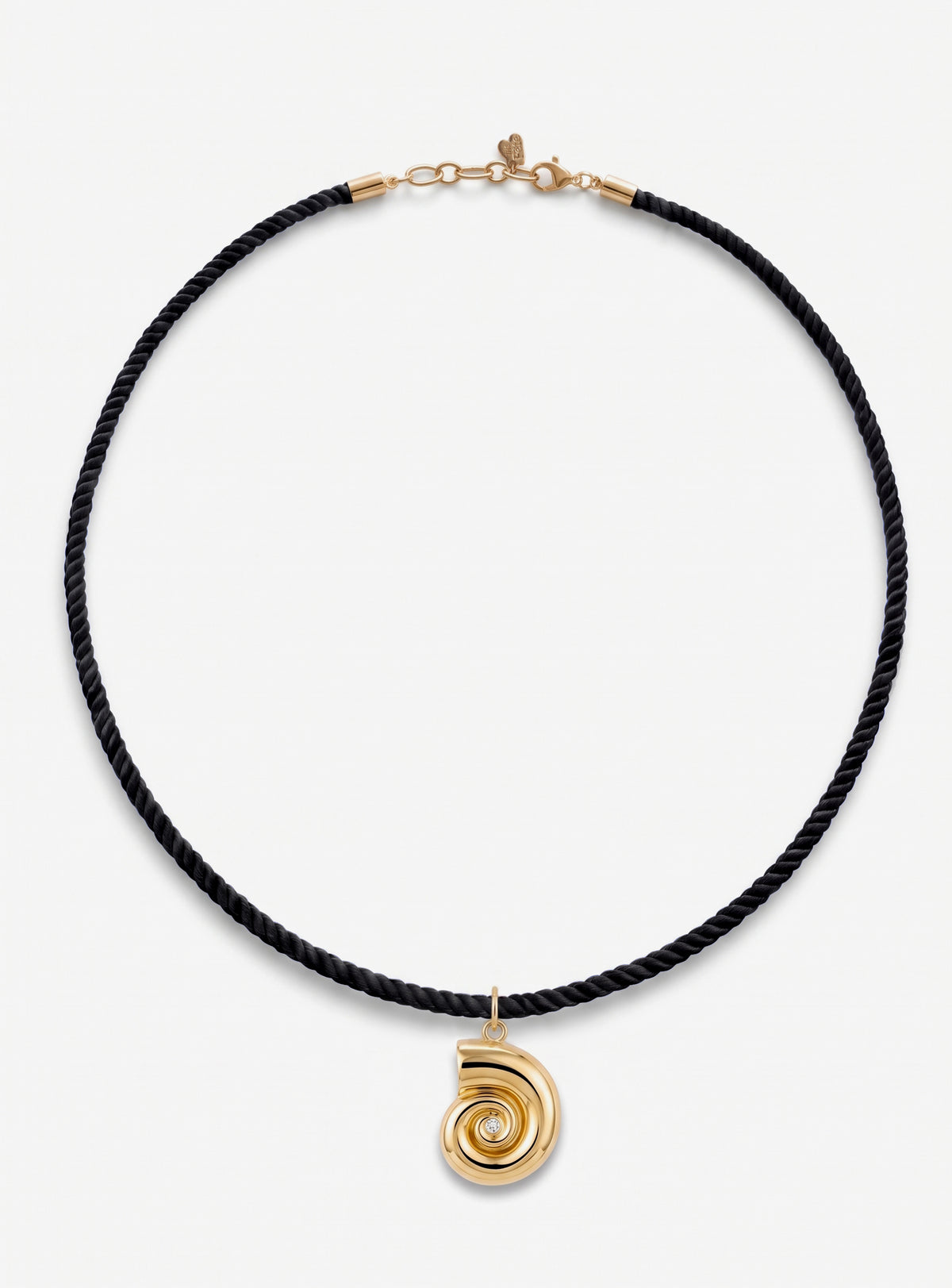 NAUTILUS NECKLACE / SATIN CORD-3