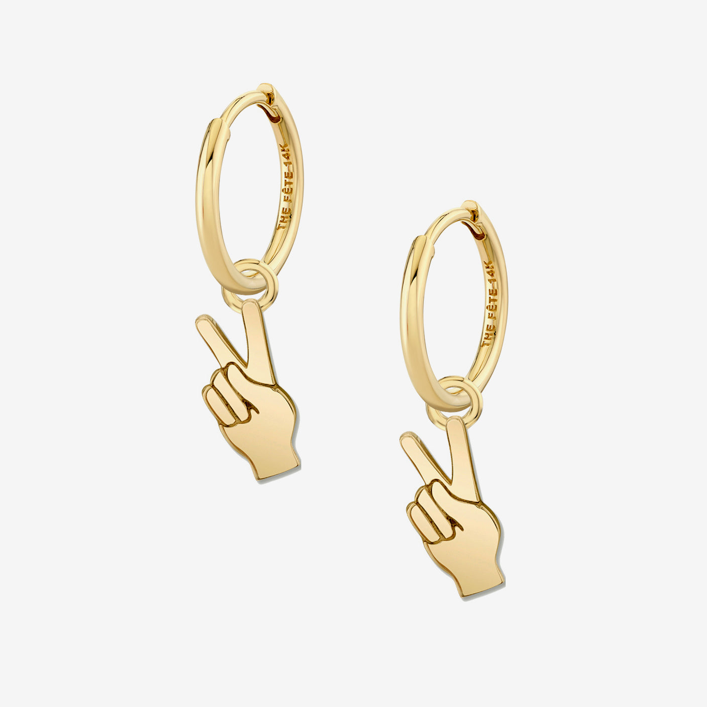 PEACE HAND EARRINGS