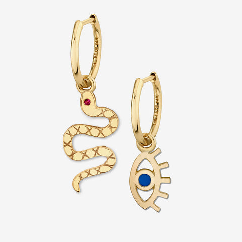PROTECTION EARRINGS / GOLD VERMEIL