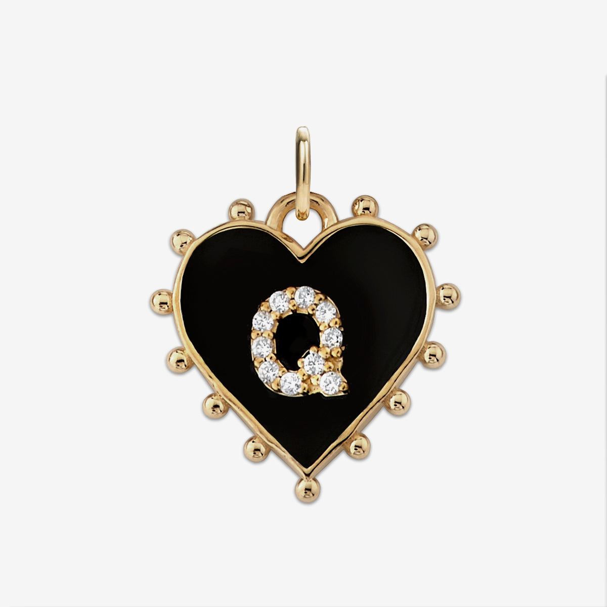 INITIAL HEART CHARM