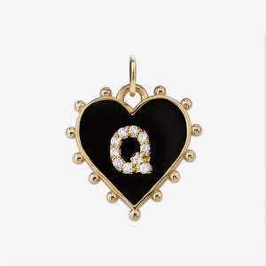 INITIAL HEART CHARM