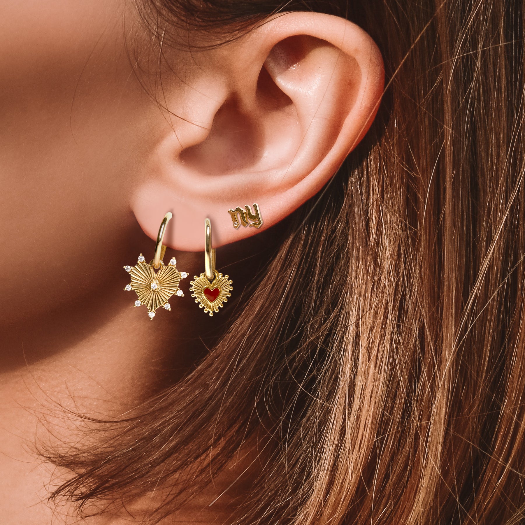 SACRED HEART CHARM / RED / PETITE-3