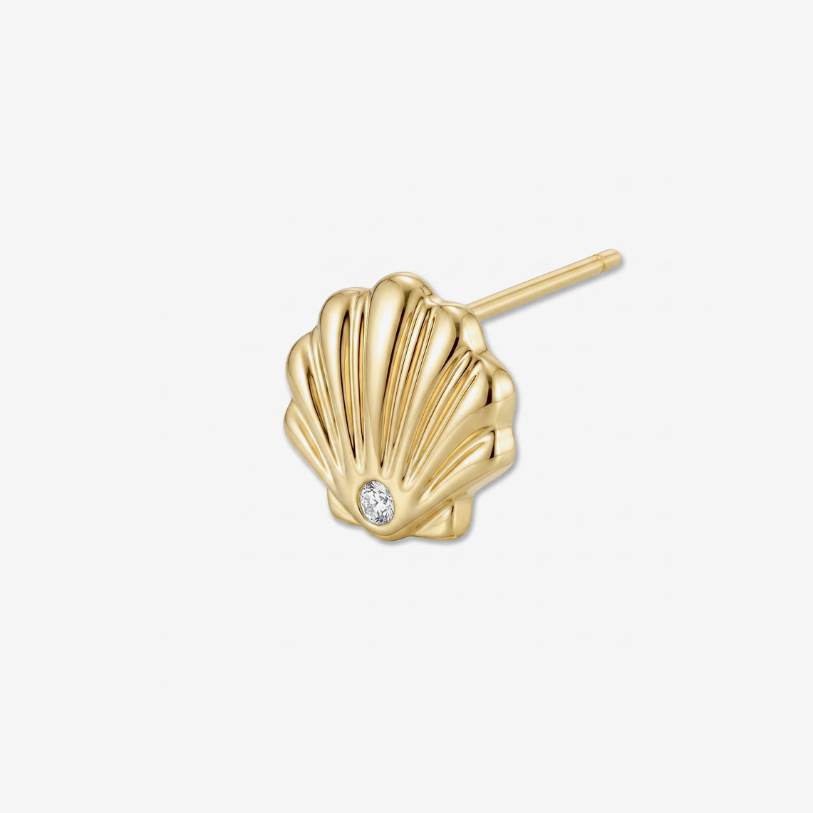 SHELL STUD / DIAMOND-3