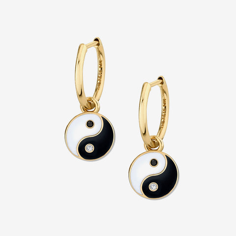 YIN YANG EARRINGS / DIAMONDS