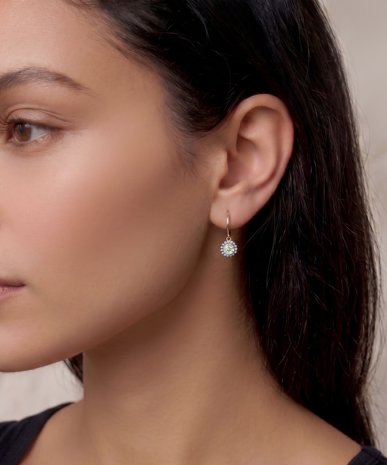 BIJOU MINI EARRINGS / LAB WHITE SAPPHIRE - The Fête