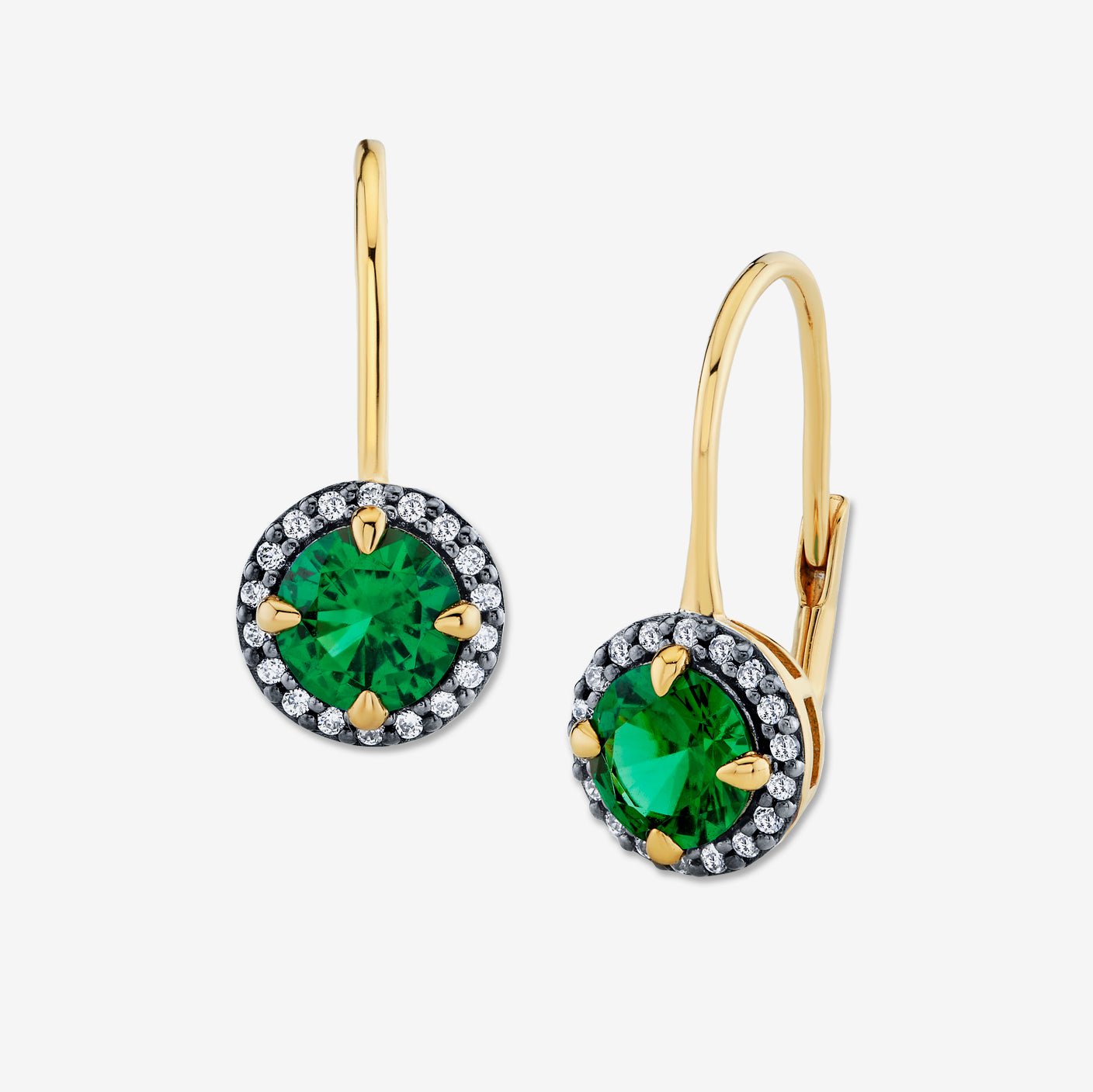 CELESTE EMERALD EARRINGS - The Fête
