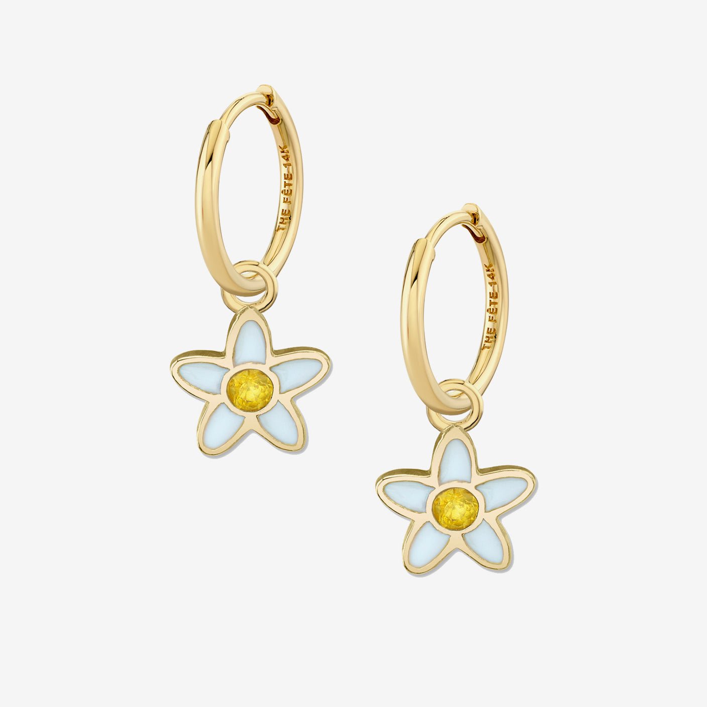 DAISY EARRINGS / YELLOW SAPPHIRE - The Fête