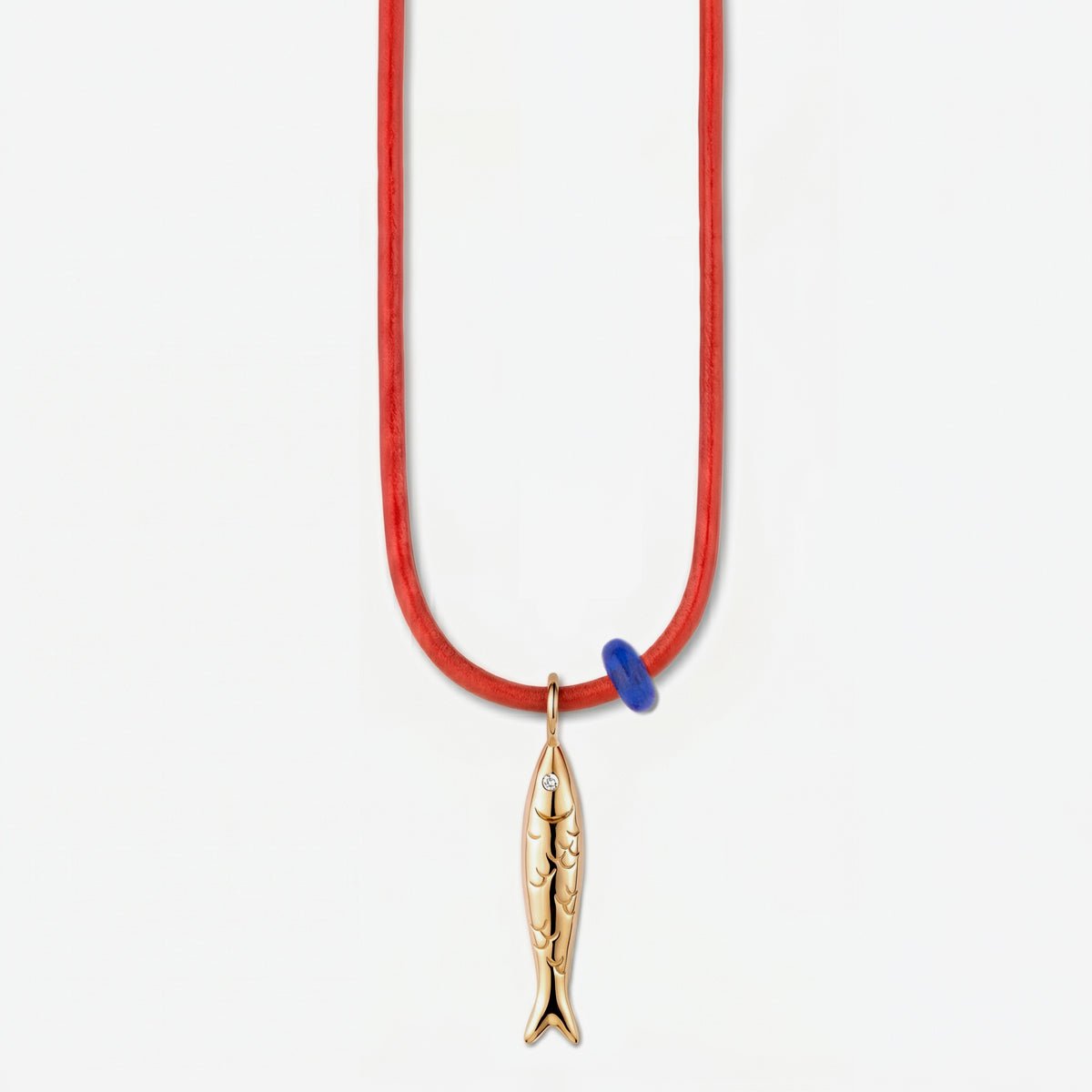 FISH NECKLACE / RED - The Fête