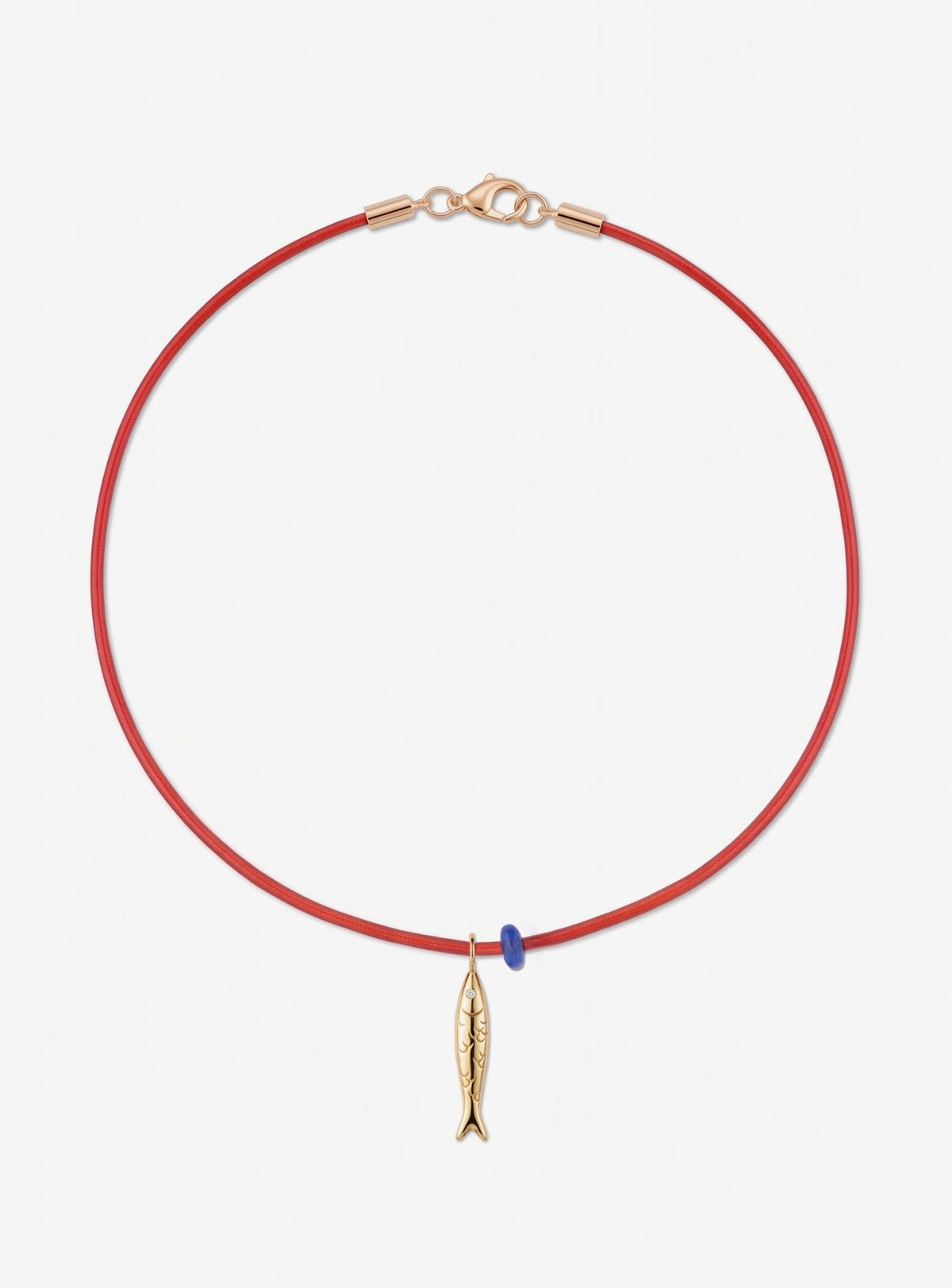 FISH NECKLACE / RED - The Fête