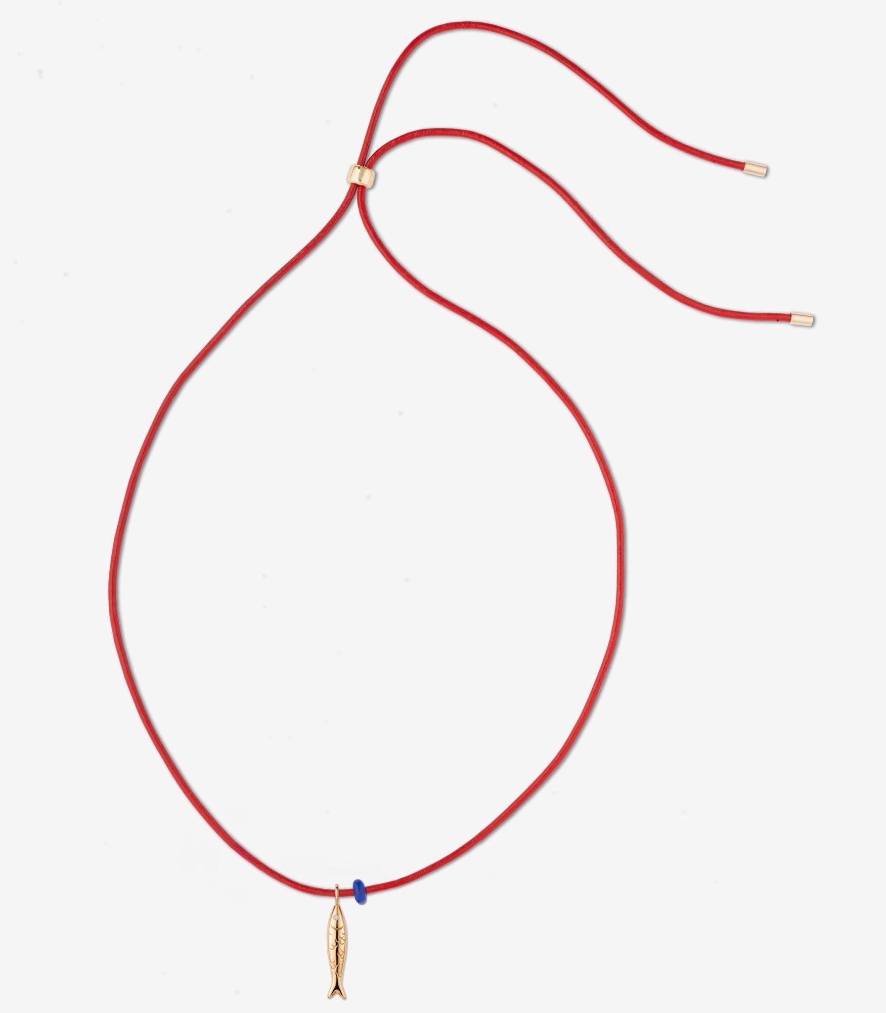 FISH NECKLACE / RED - The Fête