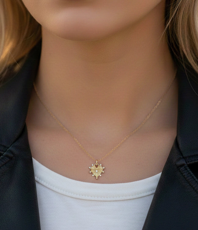 HALO HEART CHARM / PETITE