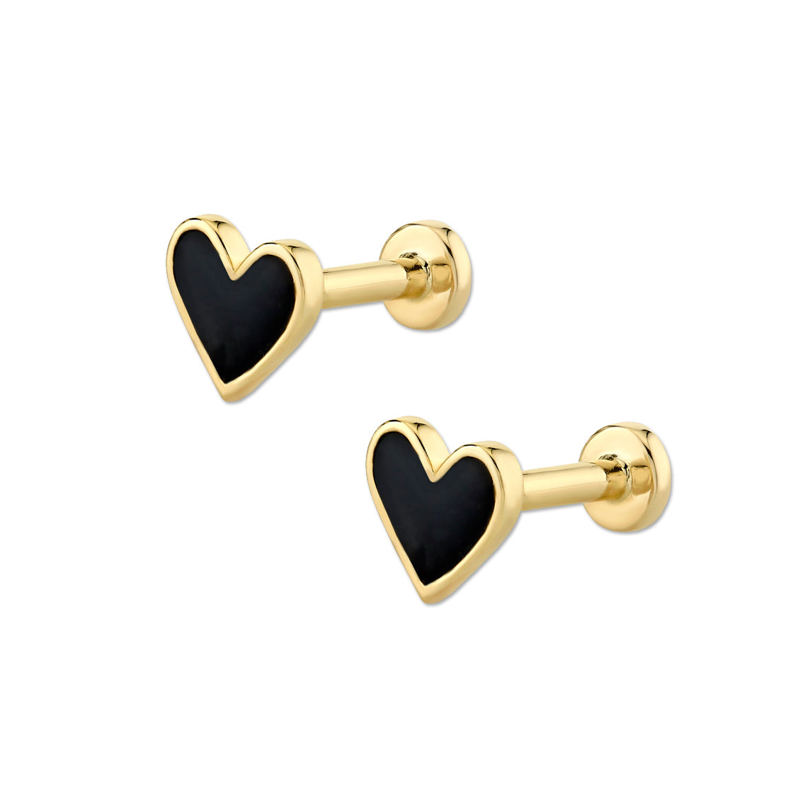 HEART STUD / FLAT BACK-4