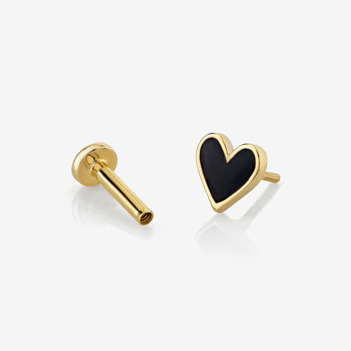 HEART STUD / FLAT BACK-3