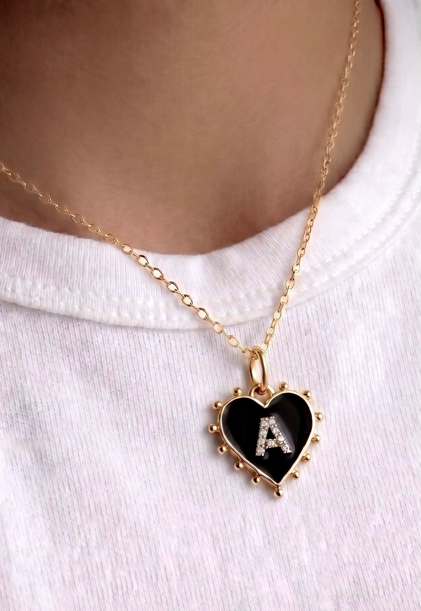 INITIAL HEART CHARM - The Fête