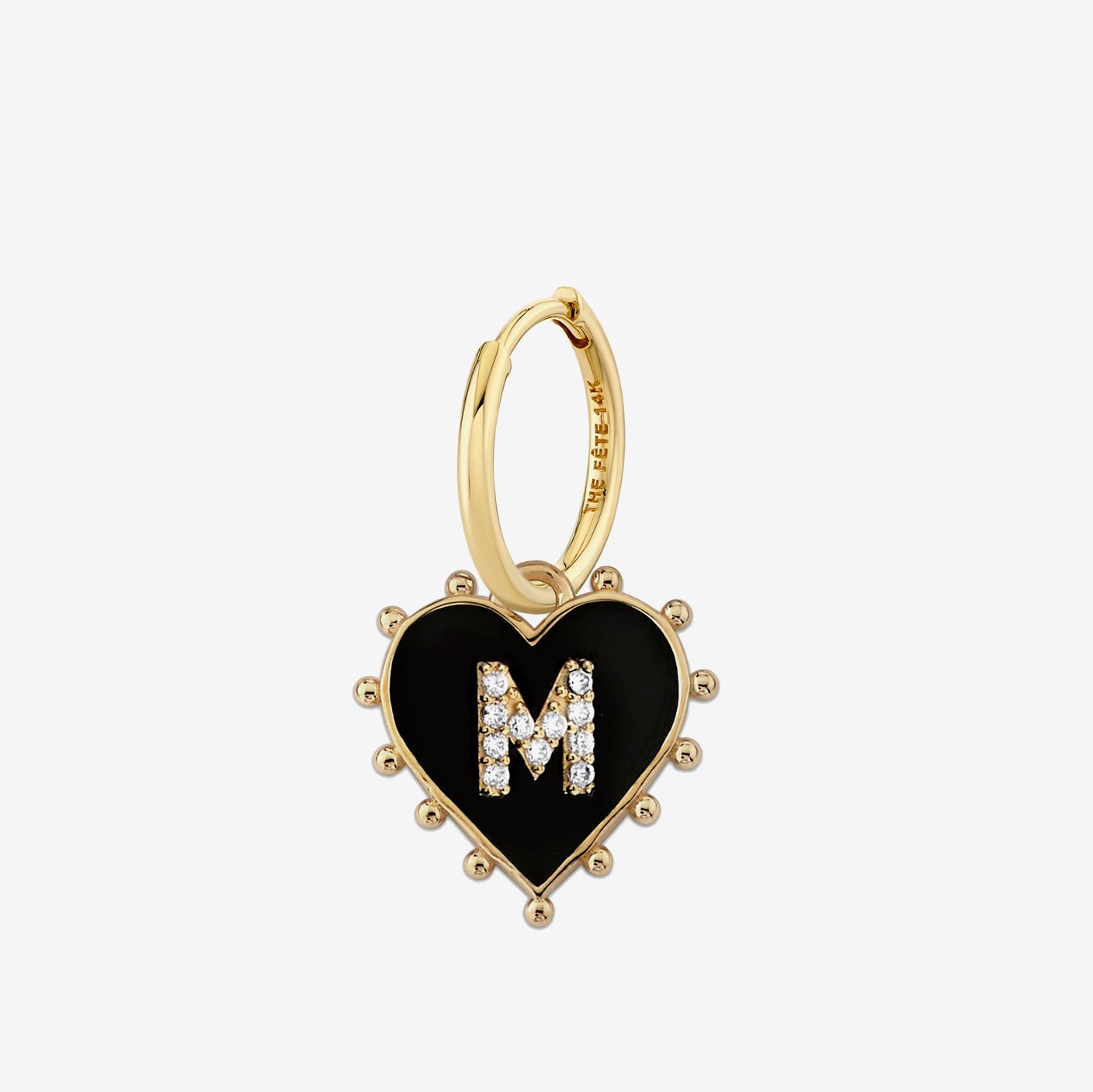 INITIAL HEART EARRING - The Fête