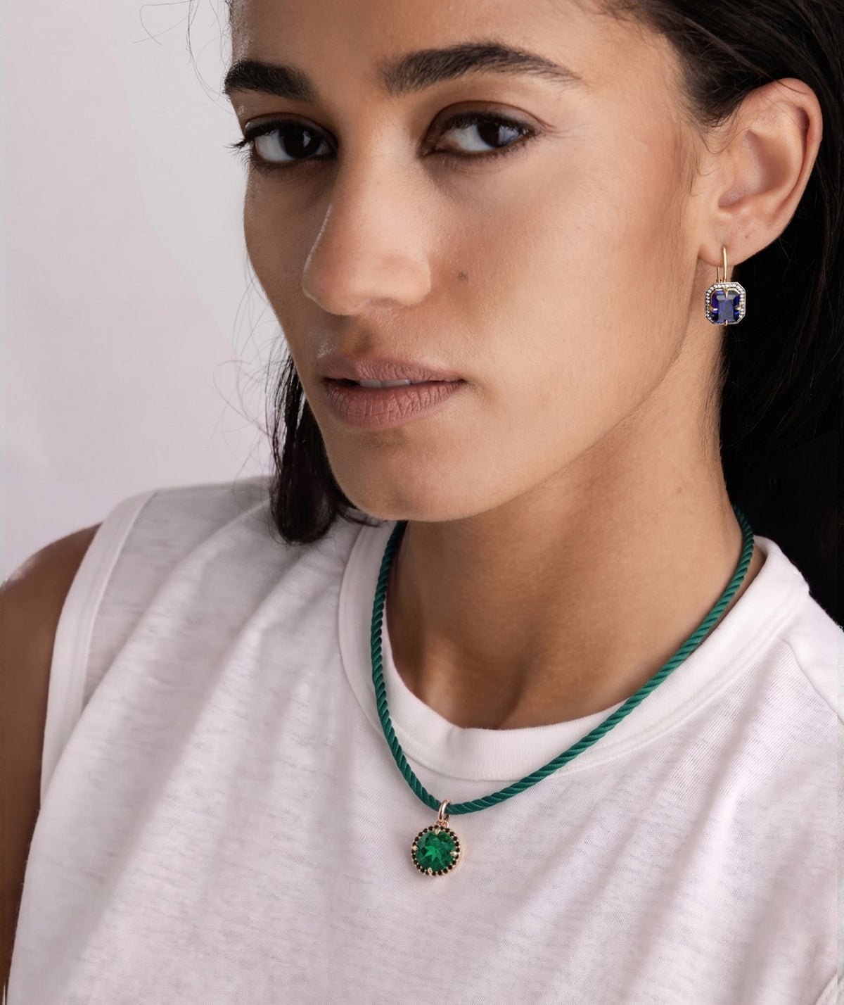 LUNAR EMERALD NECKLACE - The Fête