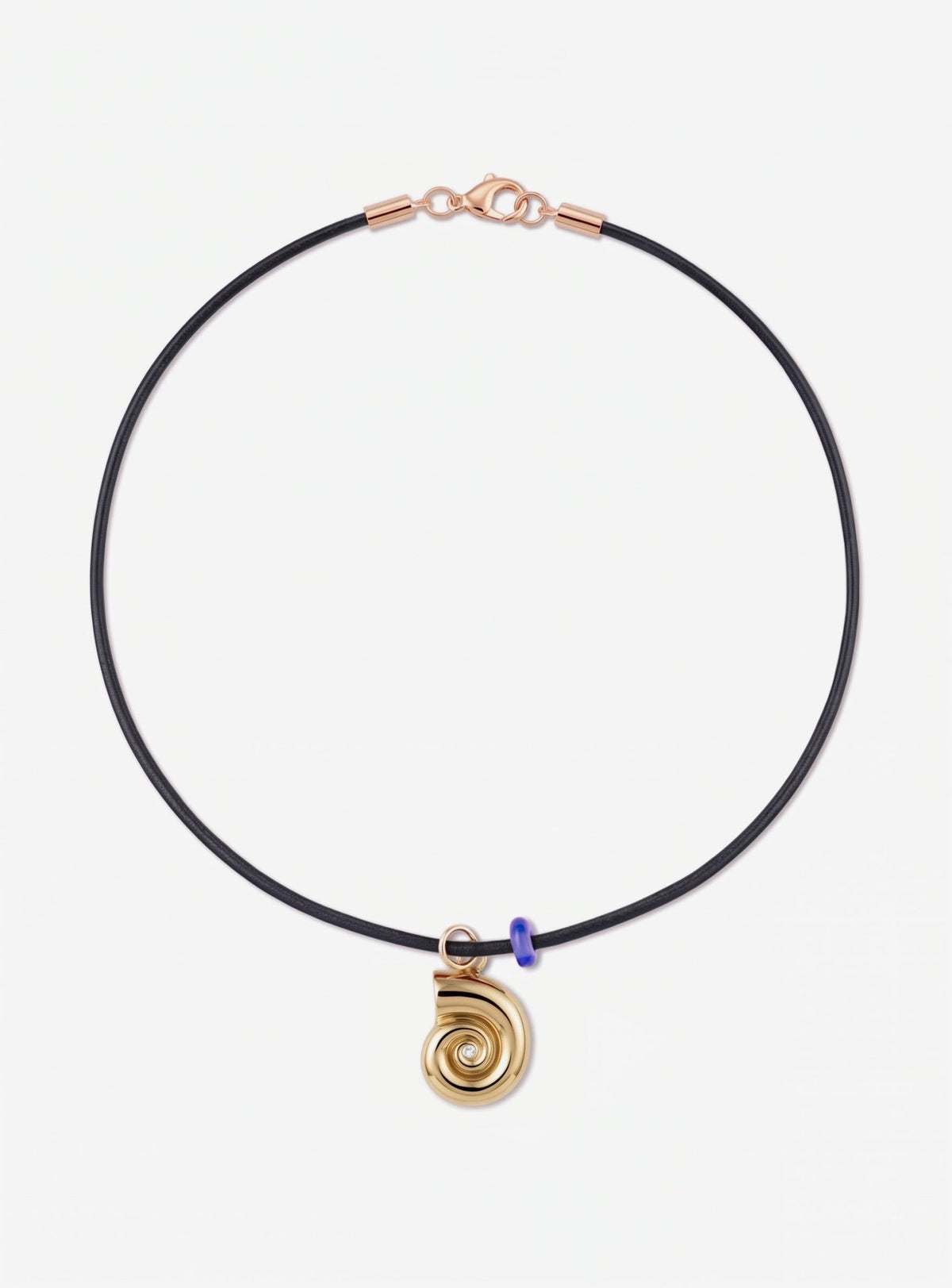 NAUTILUS NECKLACE / BLACK - The Fête
