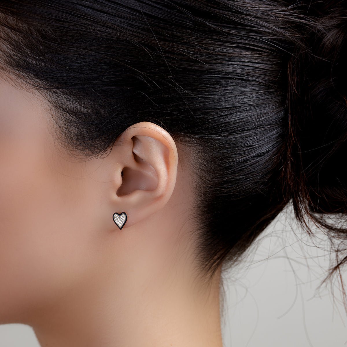 RADIANT HEART STUD / DIAMONDS - The Fête