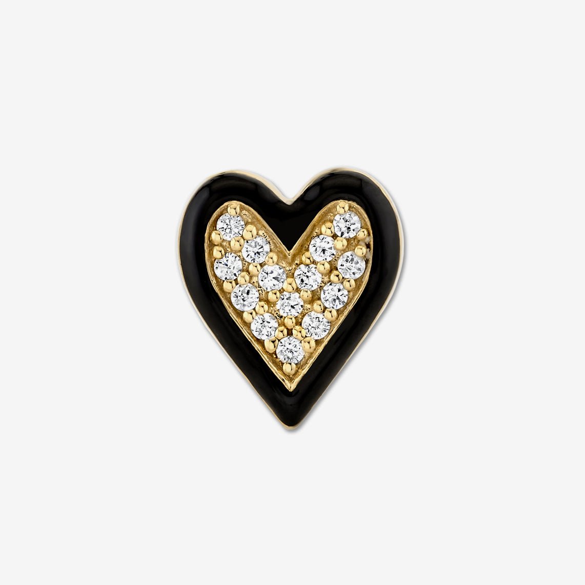 RADIANT HEART STUD / DIAMONDS - The Fête