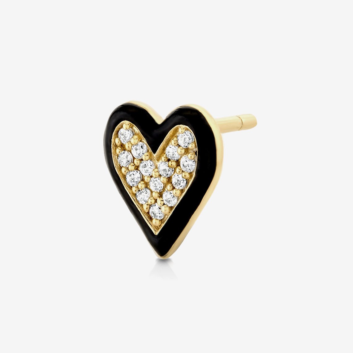 RADIANT HEART STUD / DIAMONDS - The Fête