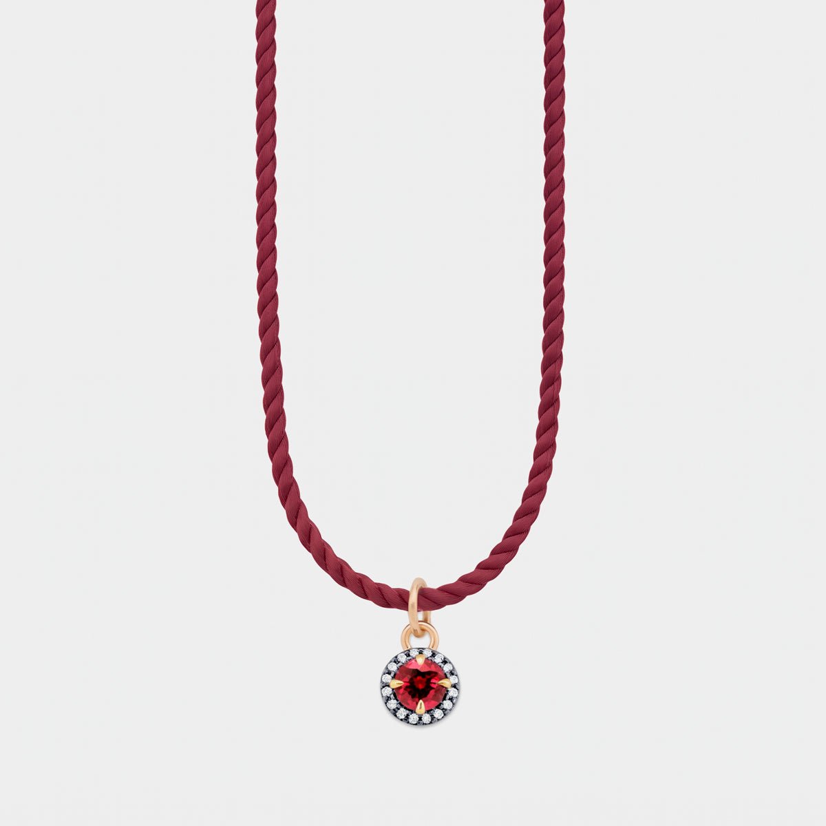 RUBY BIJOU MINI NECKLACE - The Fête