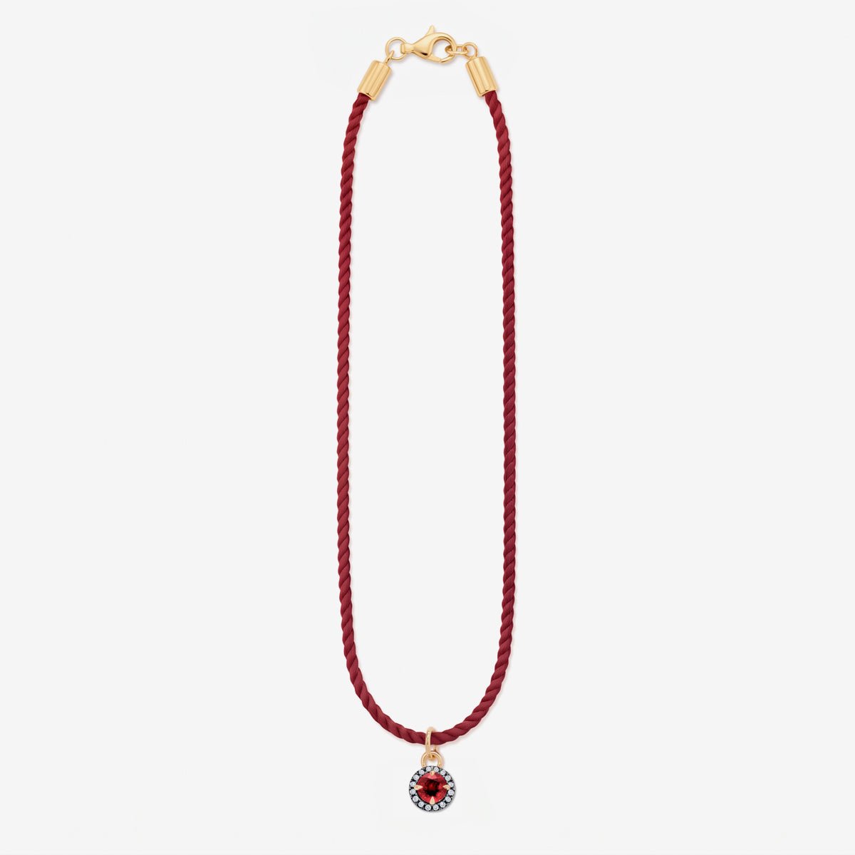 RUBY BIJOU MINI NECKLACE - The Fête