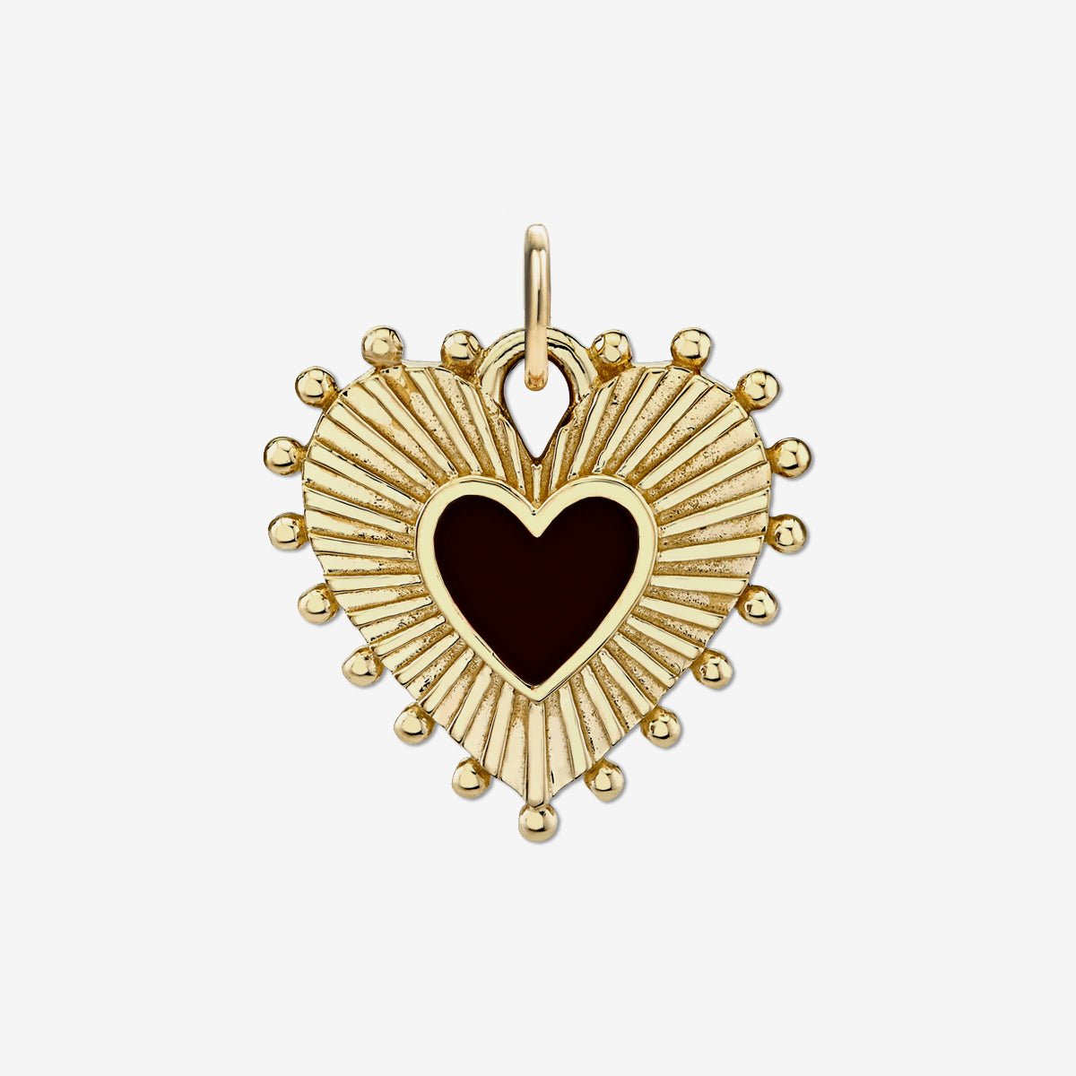 SACRED HEART CHARM / BLACK - The Fête