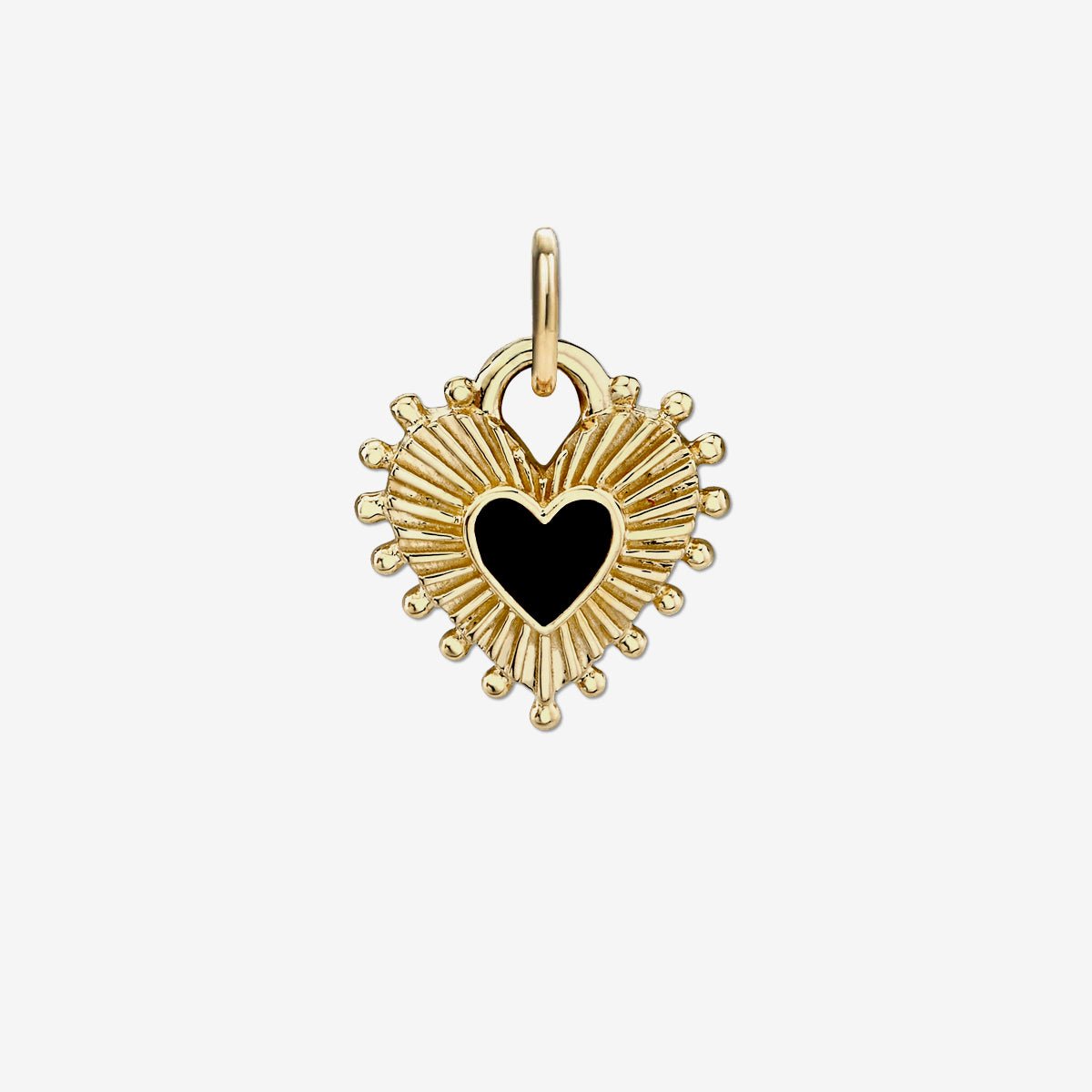 SACRED HEART CHARM / BLACK / PETITE - The Fête