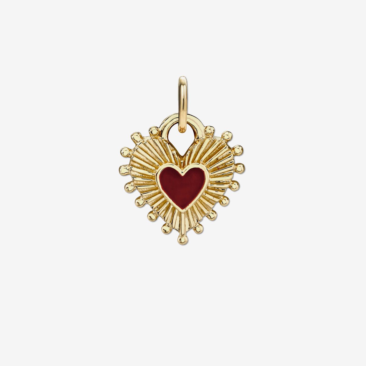 SACRED HEART CHARM / RED / PETITE - The Fête