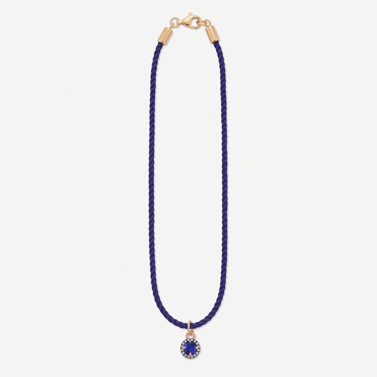 SAPPHIRE BIJOU MINI NECKLACE - The Fête