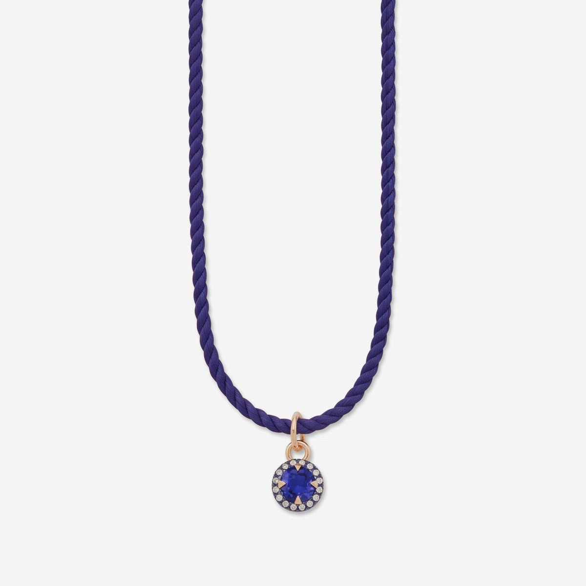 SAPPHIRE BIJOU MINI NECKLACE - The Fête