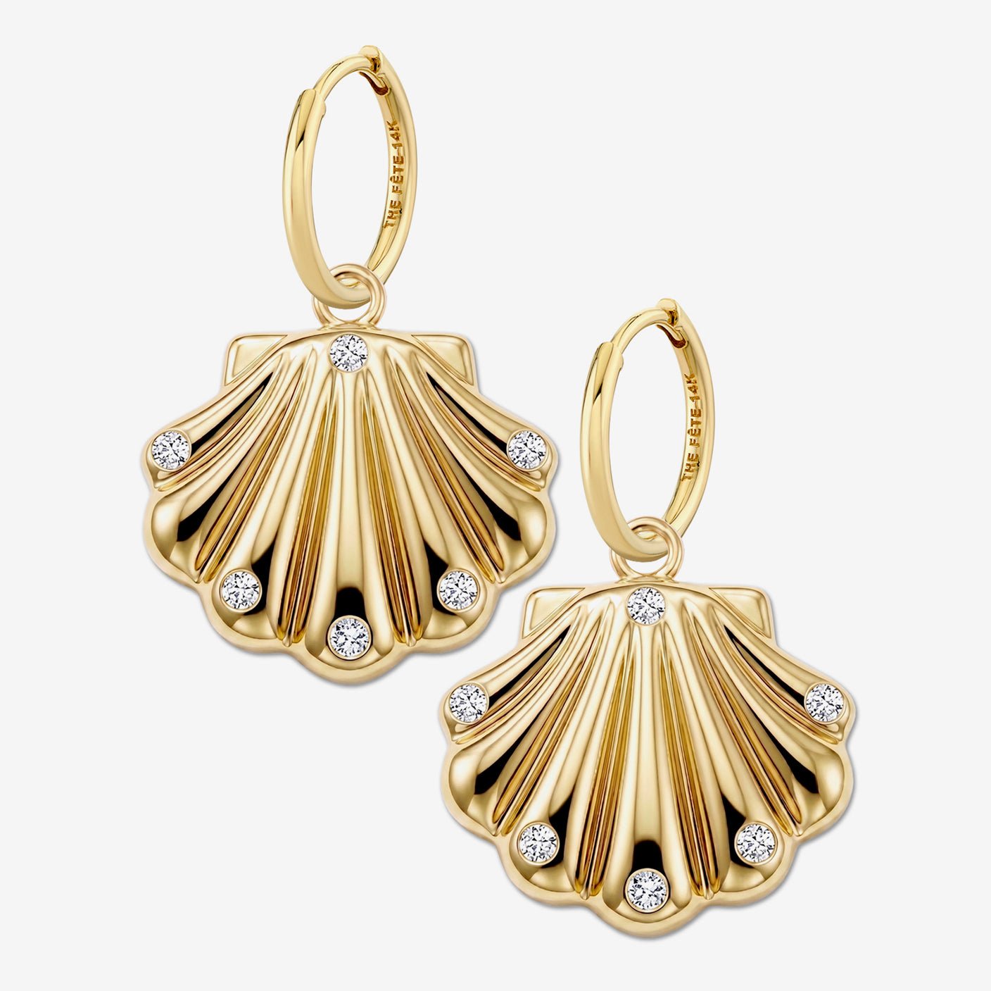 SHELL EARRINGS - The Fête