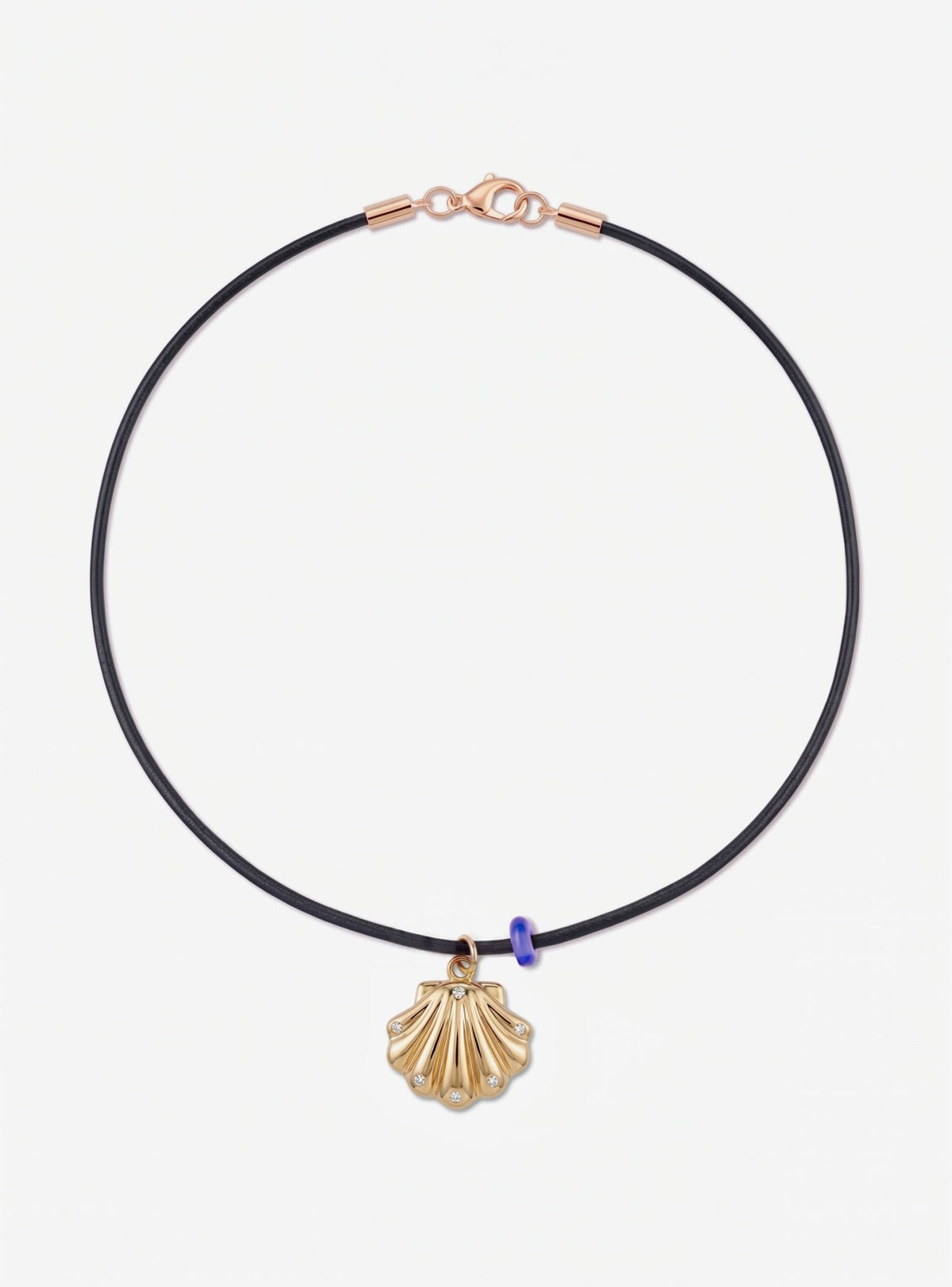 SHELL NECKLACE / BLACK - The Fête