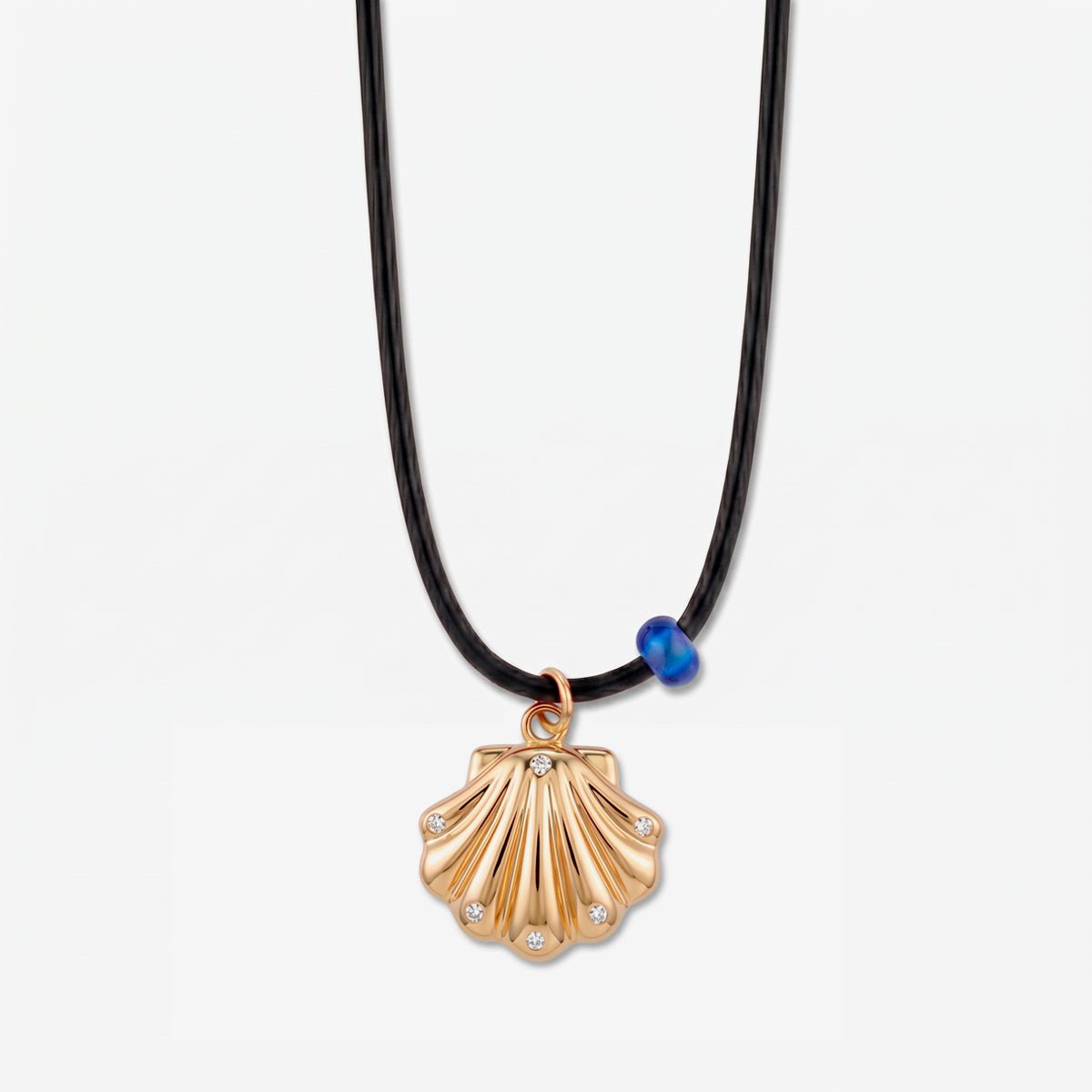 SHELL NECKLACE / BLACK - The Fête