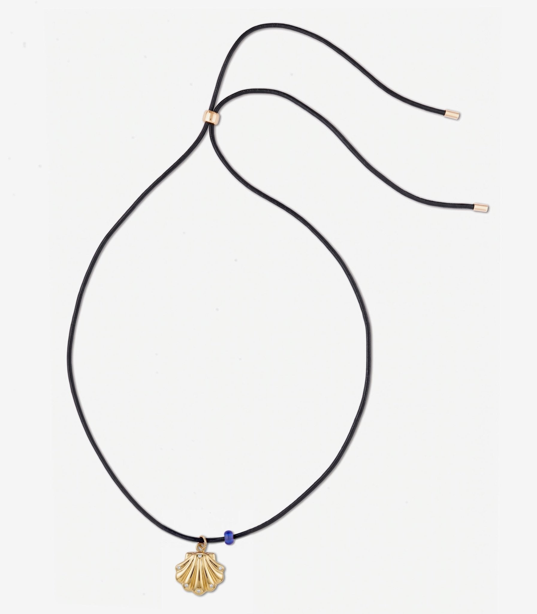 SHELL NECKLACE / BLACK - The Fête